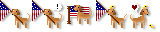 犬と旗のマウスカーソル